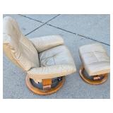 Quality EKORNES Stressless Recliner w/Matching Ottoman/Footrest #1