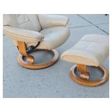 Quality EKORNES Stressless Recliner w/Matching Ottoman/Footrest #1