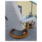 Quality EKORNES Stressless Recliner w/Matching Ottoman/Footrest #2