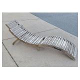 Very Cool Fold-Up Wooden Outdoor Portable Patio Lounge Chair #1