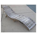 Very Cool Fold-Up Wooden Outdoor Portable Patio Lounge Chair #1