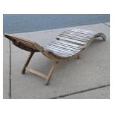 Very Cool Fold-Up Wooden Outdoor Portable Patio Lounge Chair #1