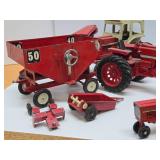 HUGE Estate Lot of Vintage Metal Farm Toys Tractors etc