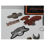 Group of HARLEY DAVIDSON Items Including Parking Sign