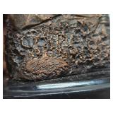 Great Looking Patriotic Signed Sculpture w/Soldier Raising US Flag - "Freedom Is Not Free"