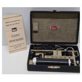 Vintage US Military Marked Medical Otoscope w/Original Case & Manual