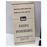 Vintage US Military Marked Medical Otoscope w/Original Case & Manual