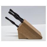 Quality CUTCO Knife Block w/3 Knives