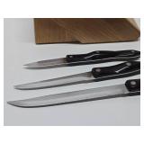 Quality CUTCO Knife Block w/3 Knives