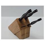 Quality CUTCO Knife Block w/3 Knives