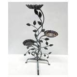 Neat Vintage Mid Century Metal 3-Tier Plant Stand