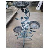 Neat Vintage Mid Century Metal 3-Tier Plant Stand