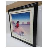 Beautiful Large Framed R.C. GORMAN Pencil Signed Lithograph