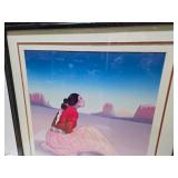Beautiful Large Framed R.C. GORMAN Pencil Signed Lithograph