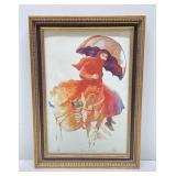 William Papas Framed Signed Numbered Print - "Kyria Katesina"