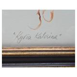 William Papas Framed Signed Numbered Print - "Kyria Katesina"