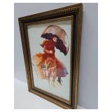 William Papas Framed Signed Numbered Print - "Kyria Katesina"