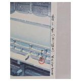 Fantastic Vintage Kawase Hasui Framed Signed Japanese Woodblock Artwork