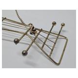 Mid Century UNITED Brass Banjo Wall Clock