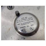 Mid Century UNITED Brass Banjo Wall Clock