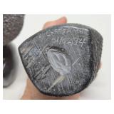 Impressively Carved Signed African Stone Bust Sculptures by Chatsama