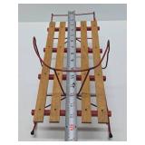 Quality Vintage German Doll or Teddy Bear Sized Wooden RA KA KA Snow Sled