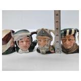 Group of Vintage Toby Mugs