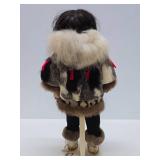 Excellent Large Handmade Alaskan Innuit Doll - 18"