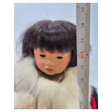 Excellent Large Handmade Alaskan Innuit Doll - 18"