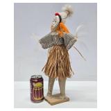 Large 18" Handmade African Masked Figure