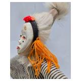 Large 18" Handmade African Masked Figure