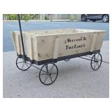 Indoor / Outdoor Wood & Iron Display Wagon