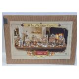 34-Piece Victorian Village "Grandeur Noel" Christmas Display