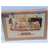 34-Piece Victorian Village "Grandeur Noel" Christmas Display