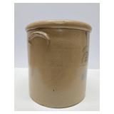 Antique 4 Gallon Salt Glaze Stoneware Crock - Hairline