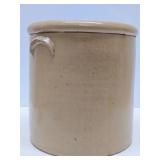 Antique 4 Gallon Salt Glaze Stoneware Crock - Hairline