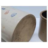 2 Antique Stoneware Crocks Including Red Wing (Hairline)