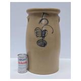 Antique 5 Gallon Salt Glaze Stoneware Churn