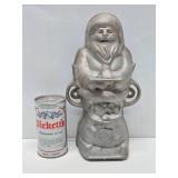 Larger Vintage 11.5" SANTA CLAUS Aluminum Christmas Mold