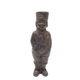 Original Antique Cast Iron Figural Boy Coin Bank