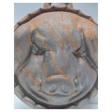 Cast Iron Pig Face Baking Mold