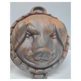 Cast Iron Pig Face Baking Mold