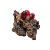 Mid Century Grape Cluster & Natural Root Display Sculpture