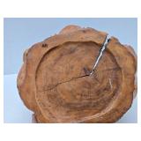 Nicely Carved Burl Wood Basket