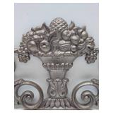 Large Ornate Cast Metal Wall Sculpture