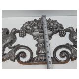 Large Ornate Cast Metal Wall Sculpture
