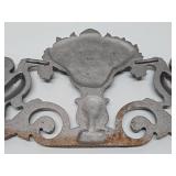 Large Ornate Cast Metal Wall Sculpture