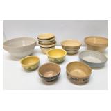 Very Nice Large Estate Lot of Vintage Stoneware & Pottery Mixing & other Bowls