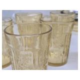 Collection of Original Vintage Pale yellow etc Depression Glass