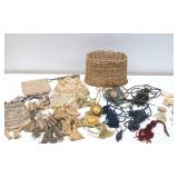 Estate Lot of Quality Vintage & Antique Tassels, Crocheted Purse & other Items
